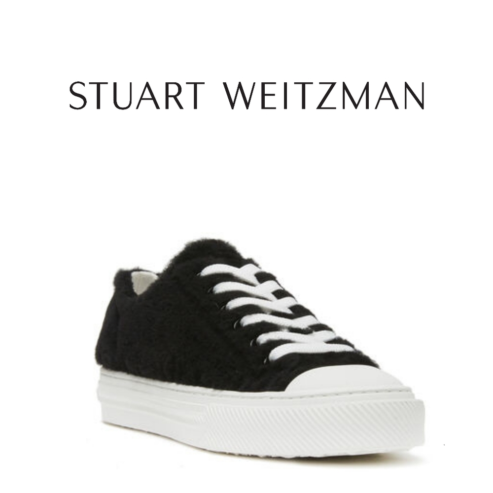 Stuart Weitzman Ollie Chill Black Sneakers Size 7.5 B - Picture 3 of 6